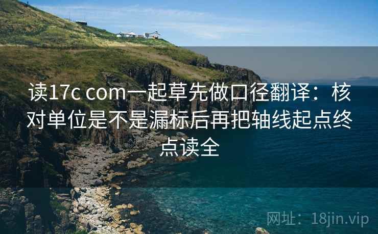 读17c com一起草先做口径翻译：核对单位是不是漏标后再把轴线起点终点读全
